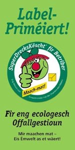 Superdrëckskëscht Label